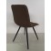 Fred chair, support cone metal black, horn, color Savana Chocolate