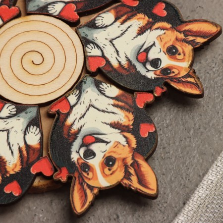 Hot Corgi stand, d = 12, juniper-2