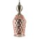 Lamp Bayerlux "Cap" E27 40W Pink gold 15x15x41-141 cm