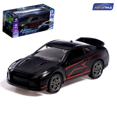 Metal machine “Night Racing”, Inertial, 1:32, Doors, sound and light effects open, black color