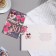Postcard "Happy anniversary! 80" Flowers, bow, 19x29 cm