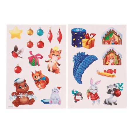 Application by stickers "Beasts", 4 game fields + 2 sheets with stickers-3