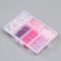 Beads in the box "Pink" thread 0.8 mm 5 m 12x8.4x2.2 cm