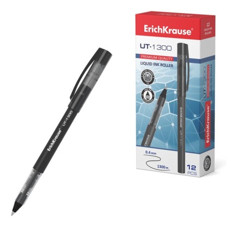 Erichkrause “UT-1300”, node 0.7 mm, ink black, soft, subtle and pure letter