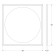 Mirror in a baguette frame with an extension of 18 W, 80x80 cm, sensory switch, neutral white with