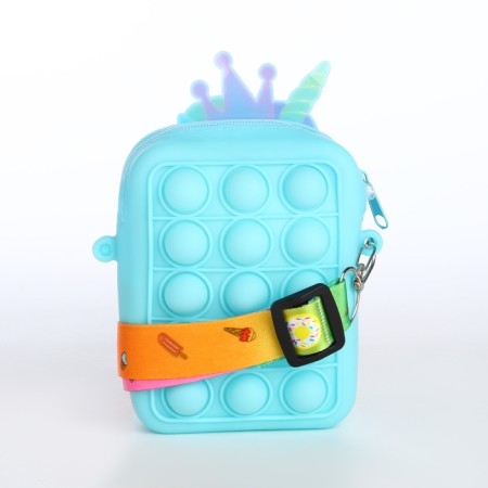 Bag's bag with lightning, blue color-1