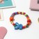 Bracelet Children's "chosen" bunny sleepy on a rainbow, color mix