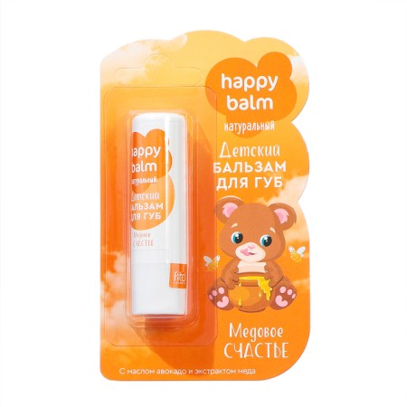 Balm for the lips Children's Happy Balm Honey Happiness, 3.6 g