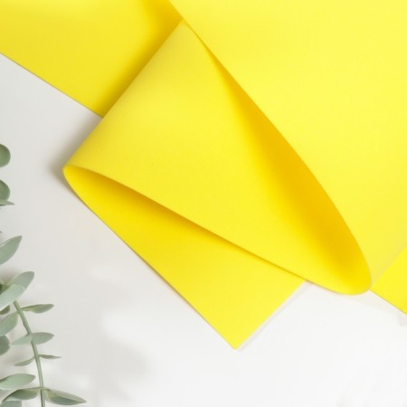 Foamiran Iranian 0.8-1 mm (yellow/112) 60x70 cm