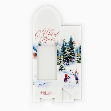 Folding box "Snow houses", 9 x 19 x 6 cm, new year-4