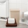 Swing garbage container, 50 l, beige marble color