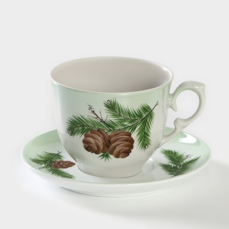 Tea steam porcelain "Cedar branch", 350 ml