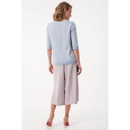 Cardigan female, size 50, blue color-7