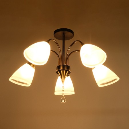 Sandra chandelier 5he27 40W Black-Bronze 65x65x30 cm-3