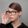 Computer glasses 28007, black color