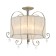 SIMONE 3X40W E14 chandelier, brass 62.8x62.8x50.7 cm