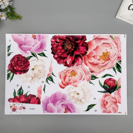 Sticking plastic interior color "Royal peonies" 40x60 cm-1