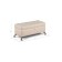 Rondel banquet with PM, 950 × 410 × 420 mm, eco -leather, vanilla souffle color