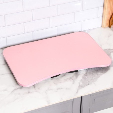 Table - breakfast tray, for a laptop, folding, pink, 60x40 cm-8