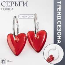 Rose-pink-rose-free earrings in silver