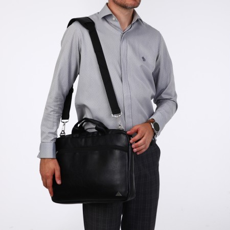 Laptop bag, rise, black color-6