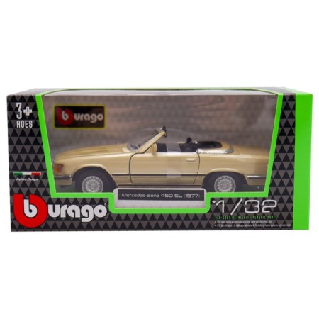 BBURAGO Mercedes-Benz 450 SL (1977), Die-Cast, 1:32, Golden color-6