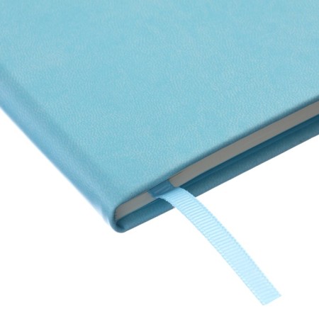 Notepad A5 "Aquamarine", 96 sheets, in a ruler, solid cover, artificial leather, elastic band, pocket, lies, tinted block-2
