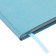 Notepad A5 "Aquamarine", 96 sheets, in a ruler, solid cover, artificial leather, elastic band, pocket, lies, tinted block