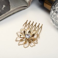Liberty hair crest is a mountain flower, 5.5x3.5 cm, gold