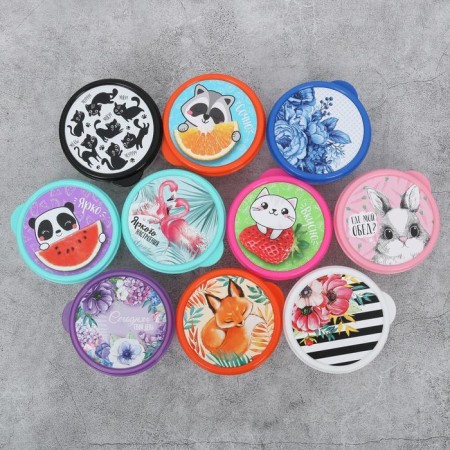Lunch-Box Round "Flowers", 150 ml-4