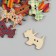 Buttons wood for creativity 2 punctures "terrier" set of 20 pcs 2.8x2 cm
