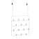 Bits of 14 hooks with drawn mounts Estique, white color