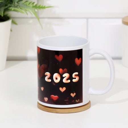 Sublimation mug "Snake 2025" with application-2