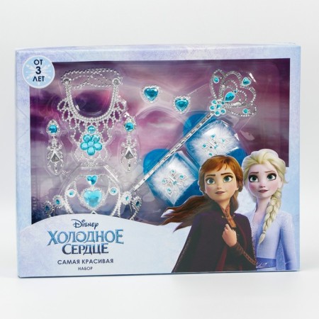 The set is "the most beautiful", cold heart, in a box, with shoes