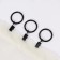 Ring for the cornice, with a clamp, d = 32/40 mm, 10 pcs, black color