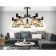 Suspended chandelier Ambrella Light, Traditional, TR9099, 5HE27, Black Color, Gold