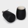 Savanna Soft bathroom set, 2 items (soap dish, glass), black color