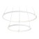 LED LED suspension Ambrella Light, Linetech, FL5505, LED, 45 W, 3600LUM, 3000-6400K, white color