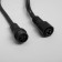 Garland "fringe" 3 x 0.9 m, IP65, UMS, dark rubber thread, 232 LED, glow of Multi, 220 V