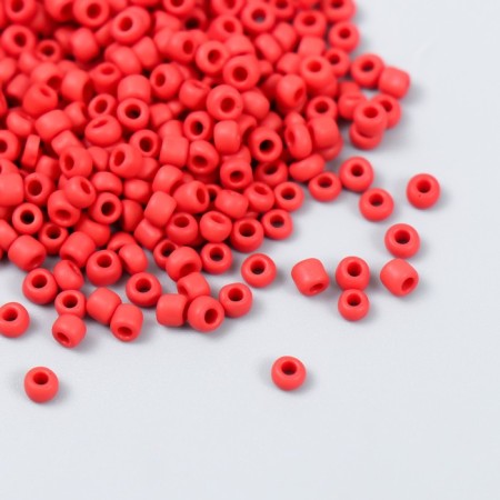 Beads "Zlatka" 08/0, 3 mm, 10 g 0045m red