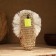 Ringing house on bast shoes, with a broom, 15 cm, mix