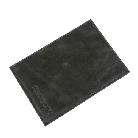 Cover on the passport n/k, without fastener, pocket 5, color Black pulp P405