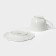Tea steam porcelain Magistro "suite", 2 items: 280 ml mug, saucer d = 15.5 cm, white color