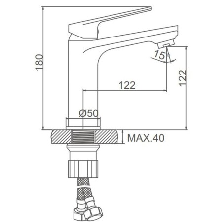 ACCOONA A90125AT shell mixer, single -leaf, pour length 122 mm, graphite-6