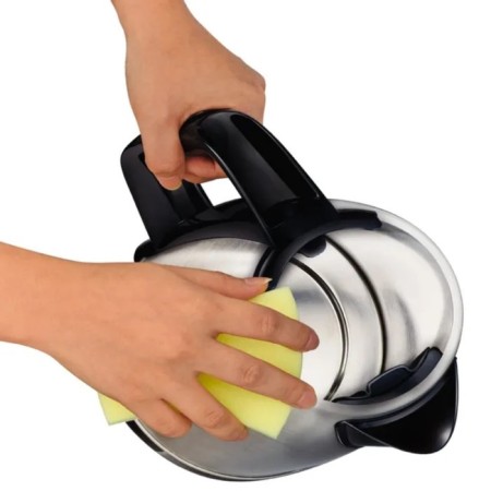 Electric kettle Tefal Ki150d30, metal, 1.7 l, 2400 watts, silver-black-5