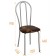 Vienna 2 chair, silver metallic/chocolate reptile