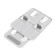 Luazon phone stand, folding, adjustable, rubber inserts, white