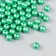 Set of beads "needlework" plastic, diameter 8 mm, 25 g, jade