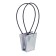 Bag for flowers holographic moisture-resistant, 12x12-8x8-12.5 cm. 1 pcs