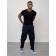 Cargo jeans men, size 48, dark blue color